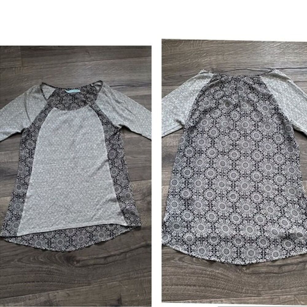 Maurices Womens Black Gray Shirt Top Size Small